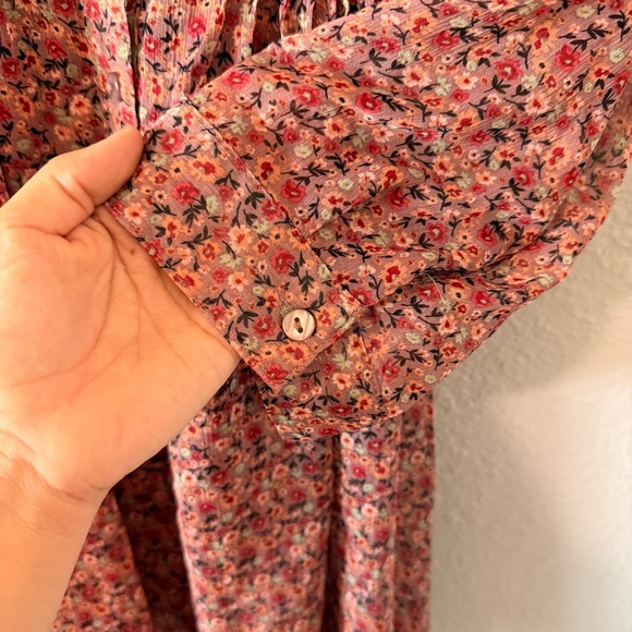 American Rag Women's Floral Print Long Sleeve Kimono Blouse Top Size XL X-Large - Picture 3 of 6